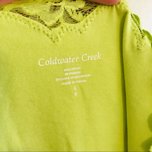 Coldwater Creek Lace Trim Tank - Picture 3 of 3